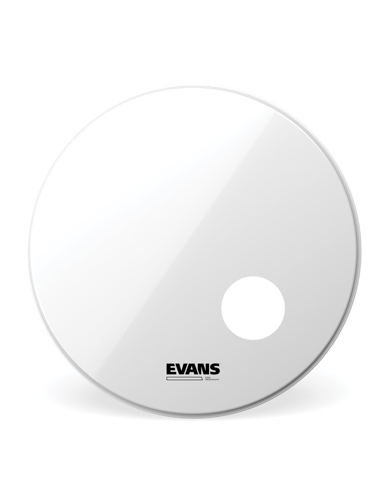 Parche resonante blanco liso para bombo de 20 pulgadas (508 mm) EQ3 Resonant de EVANS.