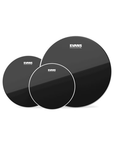 Tompack EVANS Black Chrome, Rock (10 pulgadas, 12 pulgadas, 16 pulgadas)