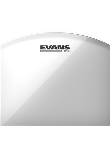 Parche transparente para bombo de 13 pulgadas (330 mm) G12 de EVANS. 2