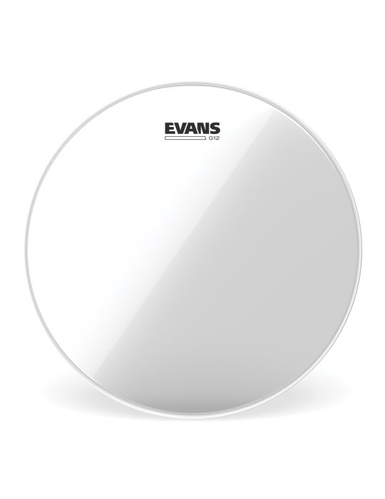 Parche transparente para bombo de 14 pulgadas (356 mm) G12 de EVANS.