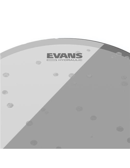 Parche hidráulico efecto vidrio (transparente) para tambor de 13 pulgadas (330 mm) Hydraulic de EVANS.