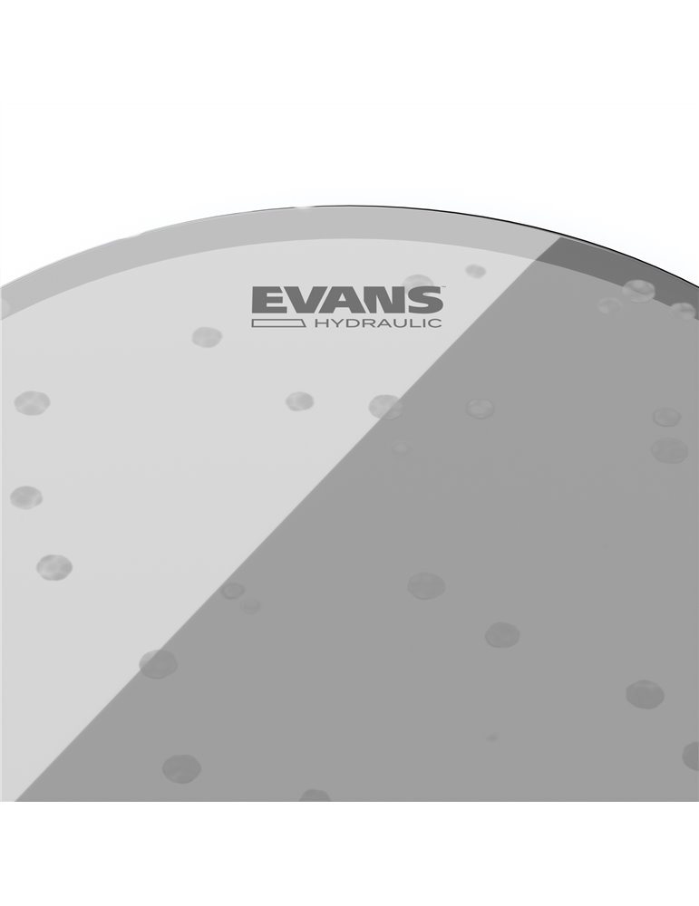 Parche hidráulico efecto vidrio (transparente) para tambor de 18 pulgadas (457 mm) Hydraulic de EVANS.