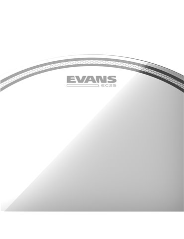 Juego de parches transparentes para toms (10, 12 y 16 pulgadas/254, 305 y 406 mm), rock, EC2 de EVANS. 2