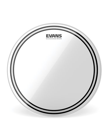 Parche transparente para tambor de 12 pulgadas (305 mm) EC2S de EVANS.