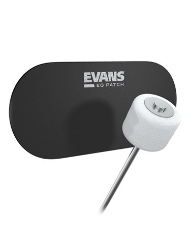 EVANS. Parche EQ para bombo con doble pedal. Nailon negro
