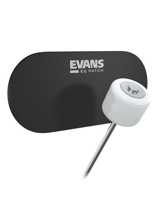 EVANS. Parche EQ para bombo con doble pedal. Nailon negro