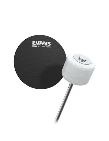 EVANS. Parche EQ para bombo con pedal simple. Nailon negro