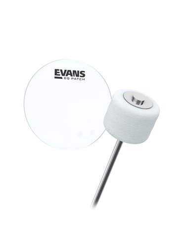 Parche individual para pedal EQ de EVANS, plástico transparente.