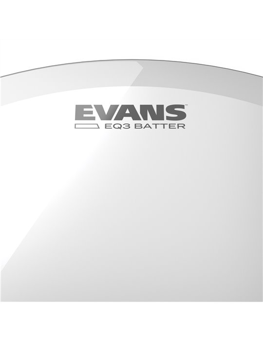 Parche hidráulico transparente para bombo de 20 pulgadas (508 mm) EQ3 de EVANS.