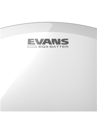 Parche hidráulico transparente para bombo de 22 pulgadas (559 mm) EQ3 de EVANS. 2