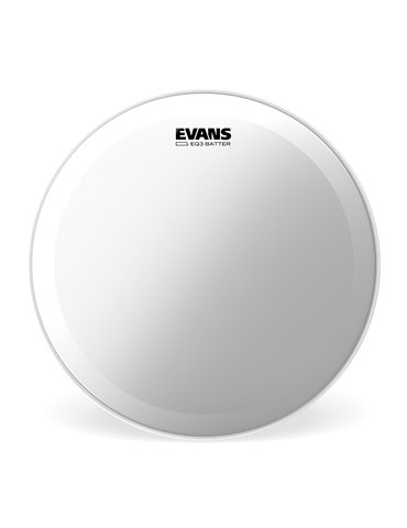 Parche hidráulico transparente para bombo de 24 pulgadas (610 mm) EQ3 de EVANS.