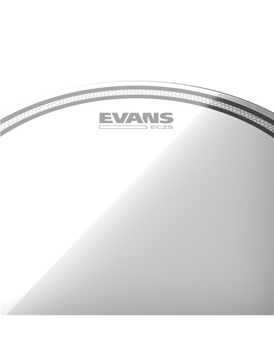 Juego de parches transparentes para toms (10, 12 y 14 pulgadas/254, 305 y 356 mm), fusión, EC2 de EVANS.
