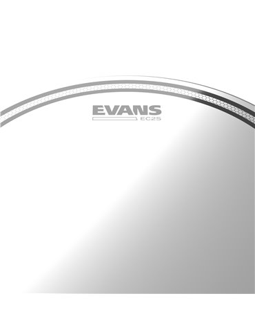 EVANS EC2S. Pack fusión transparente (10", 12", 14") con parche batidor de caja seco HD 14" 2