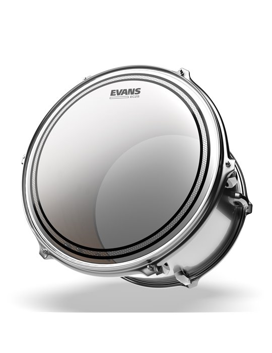 EVANS EC2S. Pack fusión transparente (10", 12", 14") con parche batidor de caja seco HD 14"