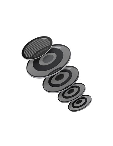 EVANS. Parche dB One Rock (10" 12" 16") con batidor de caja dB One de 14" y batidor de bombo dB One de 22"
