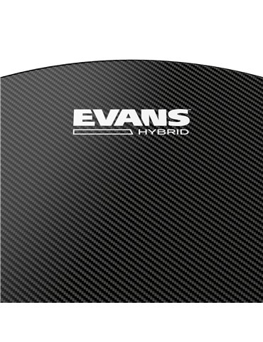 EVANS Hybrid. Parche de caja de marcha negro, 13 pulgadas. 2