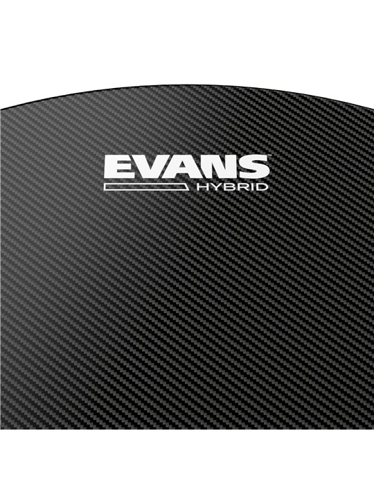EVANS Hybrid. Parche de caja de marcha negro, 13 pulgadas.