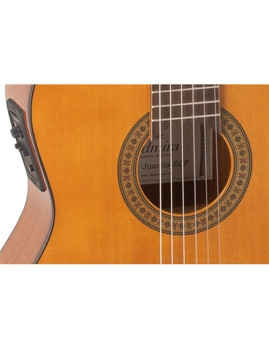 GUITARRA CLÁSICA ADMIRA JUANITA ELECTRIFICADA EQ6 CON CUTAWAY SERIE ESTUDIO