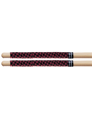 Cinta con cuadros negros/rojos para baquetas SRBLA de ProMark