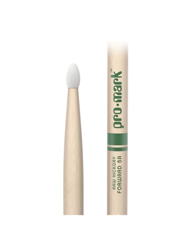 Baquetas ProMark Classic Forward 5A Raw, Nogal americano con punta ovalada de nailon 2