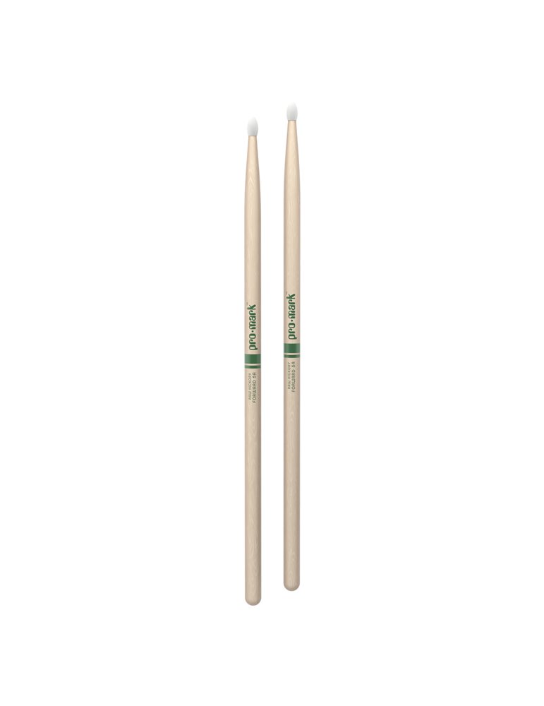Baquetas ProMark Classic Forward 5A Raw, Nogal americano con punta ovalada de nailon