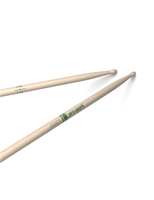 Baquetas ProMark Classic Forward 5A Raw, Nogal americano con punta ovalada de madera