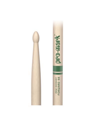 Baquetas ProMark Classic Forward 5A Raw, Nogal americano con punta ovalada de madera 2