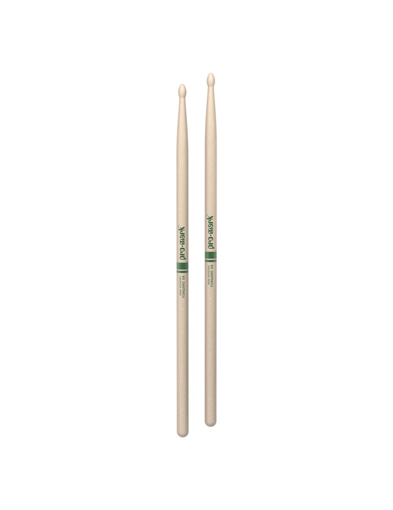 Baquetas ProMark Classic Forward 5A Raw, Nogal americano con punta ovalada de madera