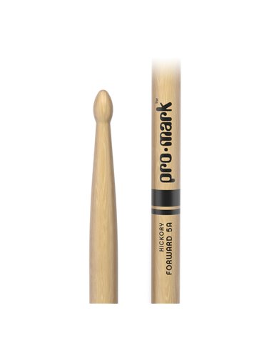 Baquetas ProMark Classic Forward 5A, Nogal americano con punta ovalada de bellota 2
