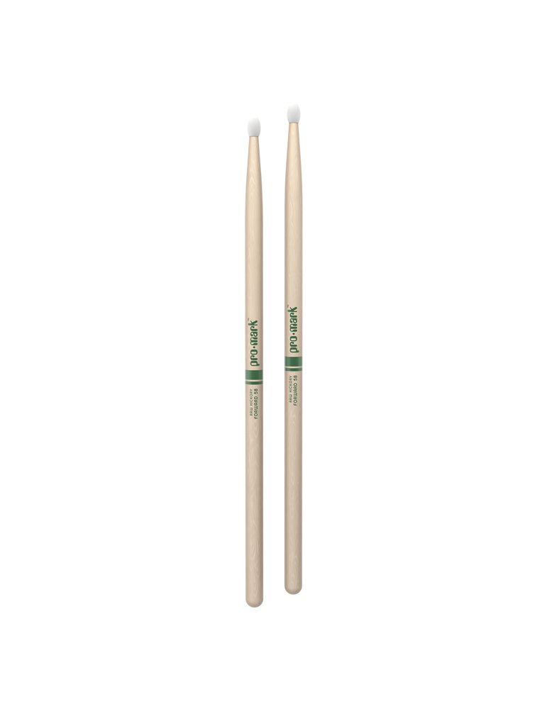 Baquetas ProMark Classic Forward 5B Raw, Nogal americano con punta ovalada de nailon