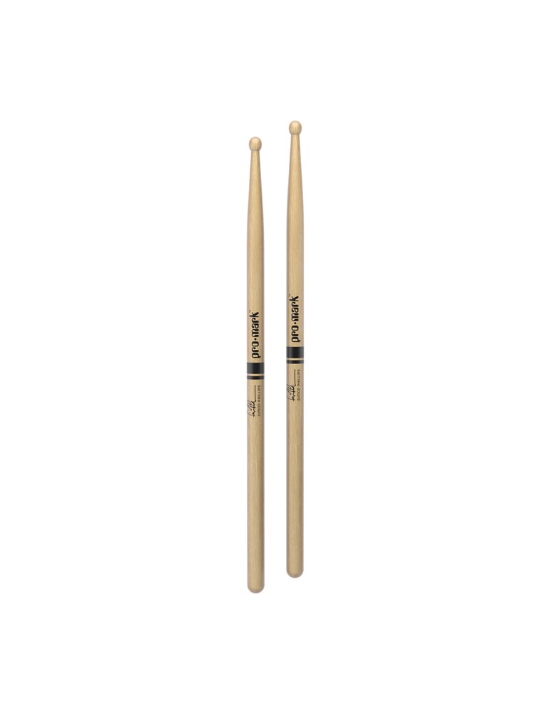 Baqueta de nogal americano con punta de madera 707 de ProMark, diseñada por Simon Phillips.