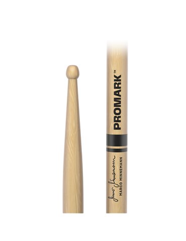 Baqueta de nogal americano con punta de madera 721 de ProMark, diseñada por Marco Minnemann. 2