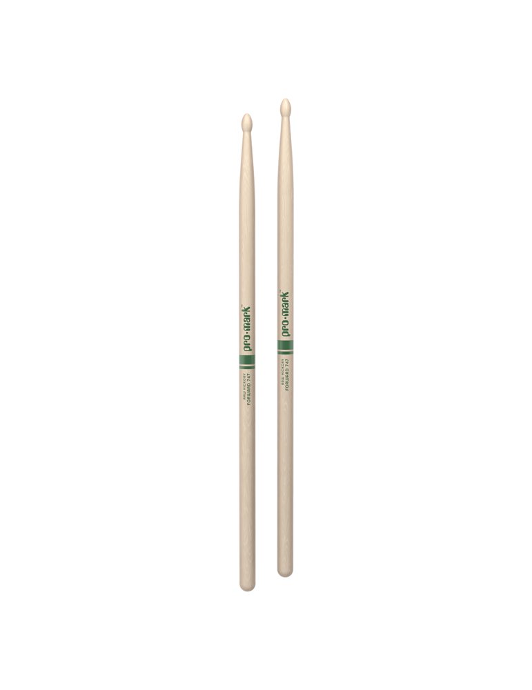 Baquetas ProMark Classic Forward 747 Raw, Nogal americano con punta ovalada de madera