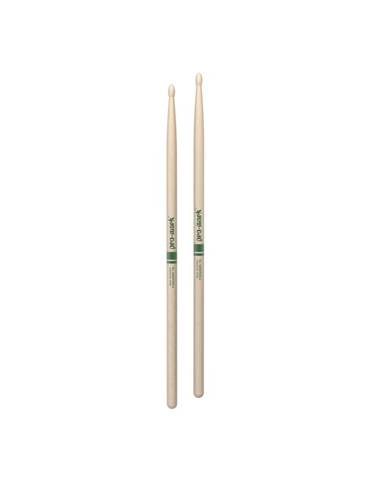 Baquetas ProMark Classic Forward 7A Raw, Nogal americano con punta ovalada de madera