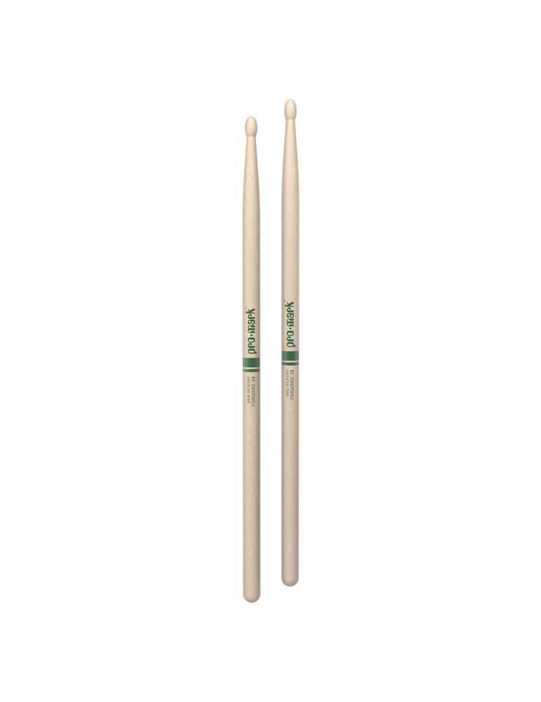 Baquetas ProMark Classic Forward 2B Raw, Nogal americano con punta ovalada de madera