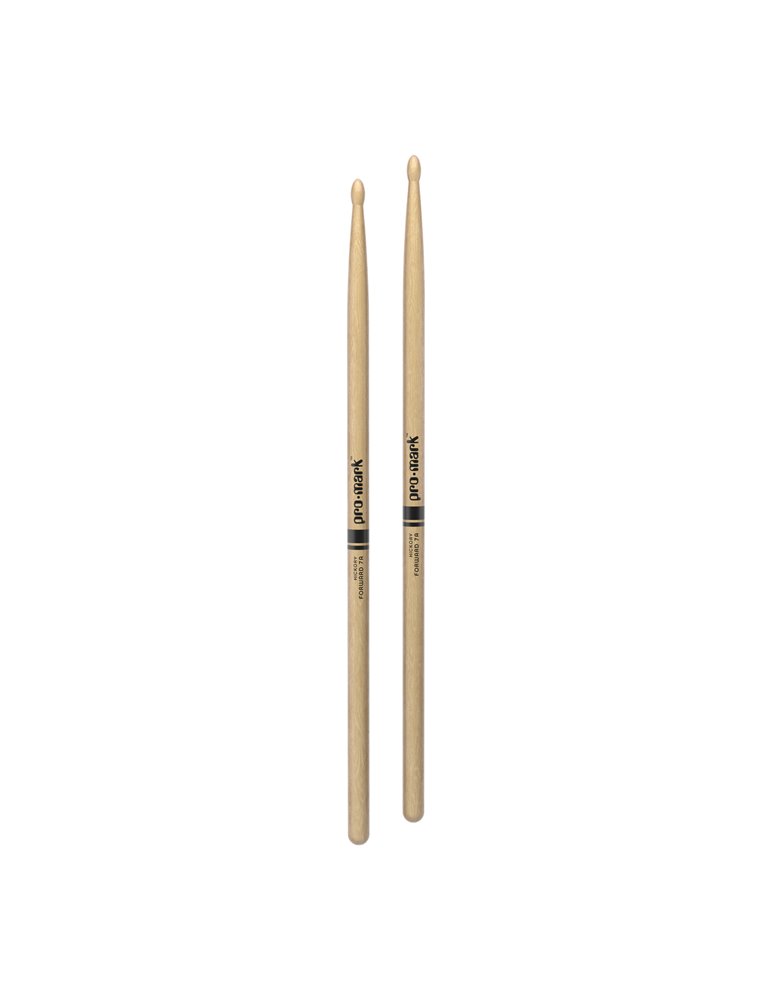 Baquetas ProMark Classic Forward 7A, Nogal americano con punta ovalada de nailon