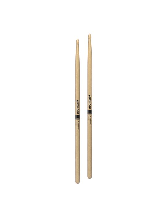 Baquetas ProMark Classic Forward 7A, Nogal americano con punta ovalada de nailon