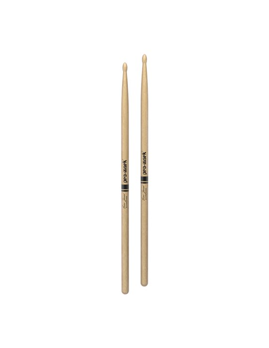 Baqueta de nogal americano con punta de madera JZ "Jazz" de ProMark, diseñada por Elvis Jones.