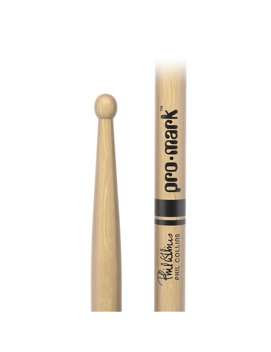 Baqueta de nogal americano con punta de madera PC de ProMark, diseñada por Phil Collins.