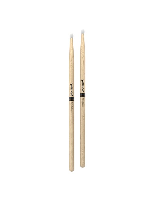 Baquetas ProMark Classic Attack 2B, Roble Shira Kashi con punta ovalada de nailon