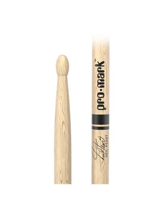 Baqueta de roble Shira Kashi con punta de madera 747 de ProMark, diseñada por Neil Peart.