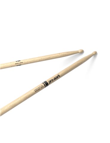 Baquetas ProMark Classic Attack 747B, Roble Shira Kashi con punta ovalada de madera