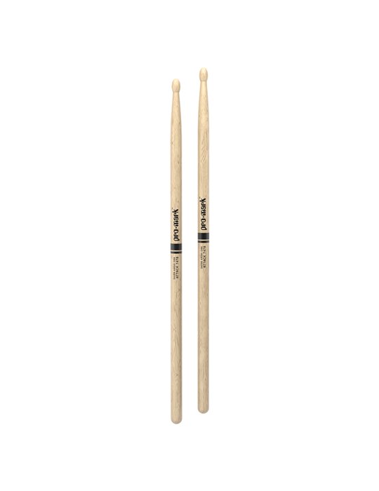 Baquetas ProMark Classic Attack 747B, Roble Shira Kashi con punta ovalada de madera
