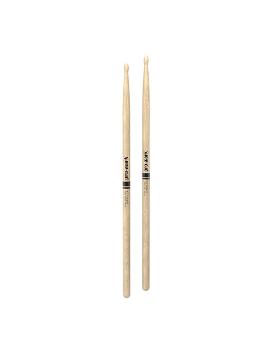 Baquetas ProMark Classic Attack 7A, Roble Shira Kashi con punta ovalada de madera