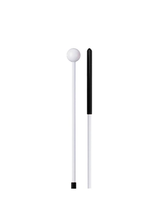 Maza con cabeza de resina fenólica blanca extra dura FPP10, serie Discovery de ProMark, para instrumentos del método Orff.