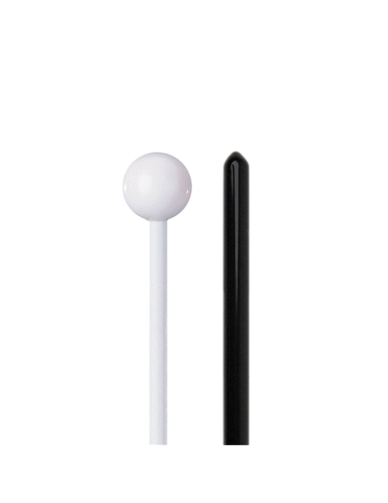 Maza con cabeza de resina fenólica blanca extra dura FPP10, serie Discovery de ProMark, para instrumentos del método Orff.