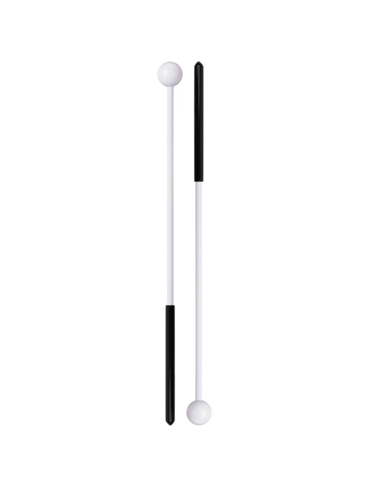 Maza con cabeza de resina fenólica blanca extra dura FPP10, serie Discovery de ProMark, para instrumentos del método Orff.