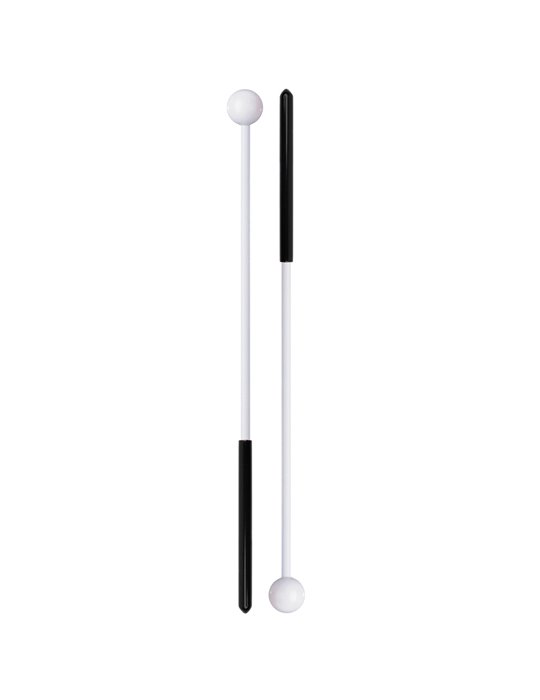 Maza con cabeza de resina fenólica blanca extra dura FPP10, serie Discovery de ProMark, para instrumentos del método Orff.