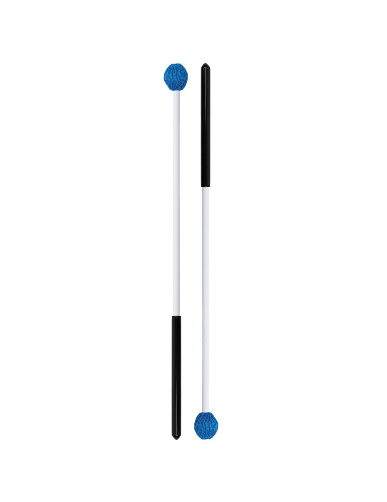 Maza con cabeza de cordón azul de dureza media, serie Discovery de ProMark, para instrumentos del método Orff.