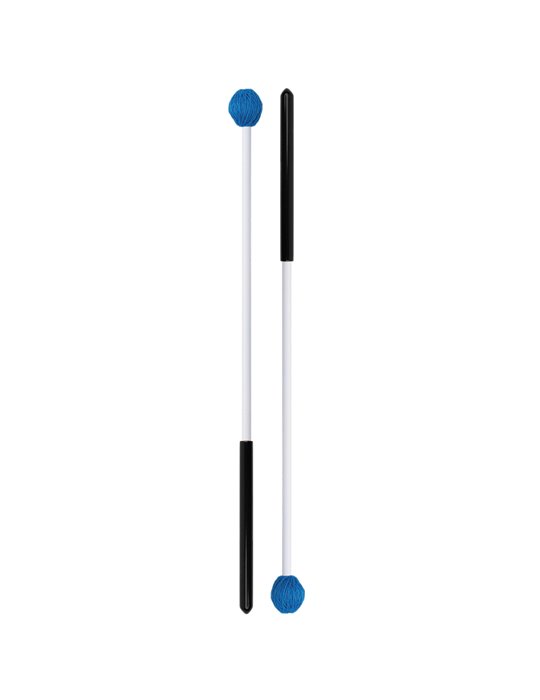 Maza con cabeza de cordón azul de dureza media, serie Discovery de ProMark, para instrumentos del método Orff.